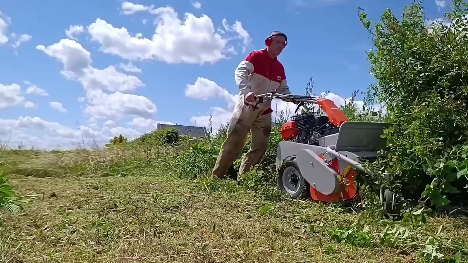 Sekání vysoké trávy a údržba zarostlého pozemku
